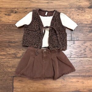 Rylee + Cru Leopard Denim Set